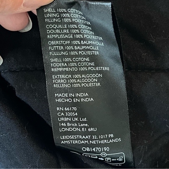 NEW Free People Chloe Jacket in Raven Black White Gingham Coat Size Large - Picture 7 of 11